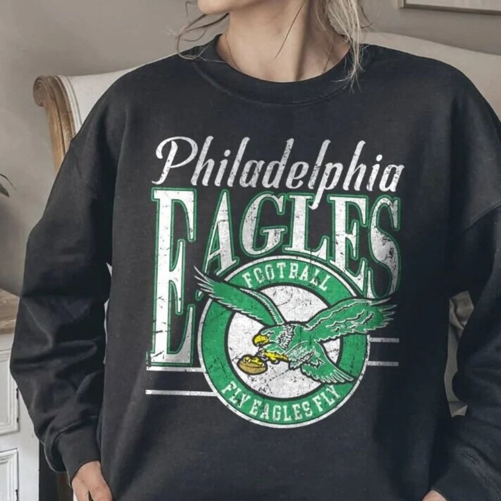 Vintage Style Philadelphia Eagles Football Sweatshirt Philadelphia Eagles Shirt